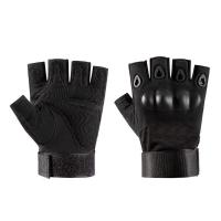 Guantes de motocicleta resistentes al desgaste, guantes de carreras Vintage antideslizantes, guantes de cuero de cabra sin dedos, guantes de medio dedo para deportes al aire libre - details 6