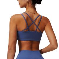 Sujetador deportivo ligero, transpirable y grueso para yoga y actividades de gimnasio para mujer - details 8