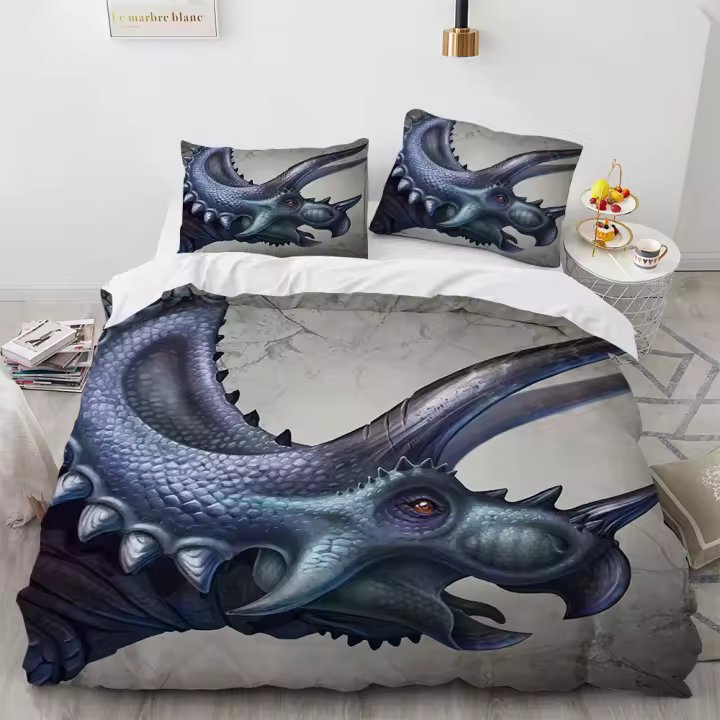 Conjuntos de Cama de Dinosaurio 3D Cubierta de Edredón de Poliéster Jurassic World - 1