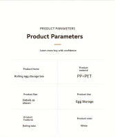 Caja de almacenamiento de huevos rodante para puerta lateral de refrigerador que ahorra espacio - Plástico duradero, no necesita pilas, compartimentos transparentes de 2 niveles para fácil acceso y organización de huevos, organizador de cocina y refrigera - details 8