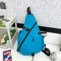 Bolso de pecho de Color sólido para hombre, bolso de hombro de tela Oxford multifuncional de gran capacidad, hombro ajustable, estilo coreano - details 5