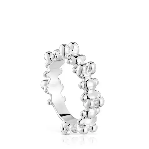 Anillo de Plata con motivos de Oso Bold Bear - 1
