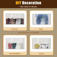 Organizador de Zapatos de Plástico Transparente Plegable Almacenamiento de Espacio Saving para el Hogar Caja de Almacenamiento de Muebles y Organización - details 5