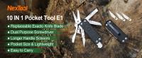 NexTool-cuchillo multiherramienta de bolsillo E1, cuchillo plegable 10 en 1, tijeras, alicates, sierra, senderismo al aire libre, Camping, equipo EDC, multiherramienta plegable - details 0
