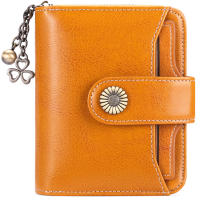 Billetera de mujer de cuero, función RFID corta para mujer, mini billetera cero, paquete de tarjeta de crédito - details 11