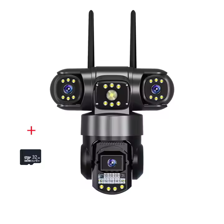 Cámaras de vigilancia exterior doméstico inalámbrico WIFI Internet remoto inteligente Visión nocturna alarma 360 grados vigilancia - 1