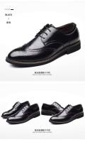 Derby Italy Mocassin Shoos ropa formal para hombre de alta calidad Zapatos de cuero Oxford Block - details 8