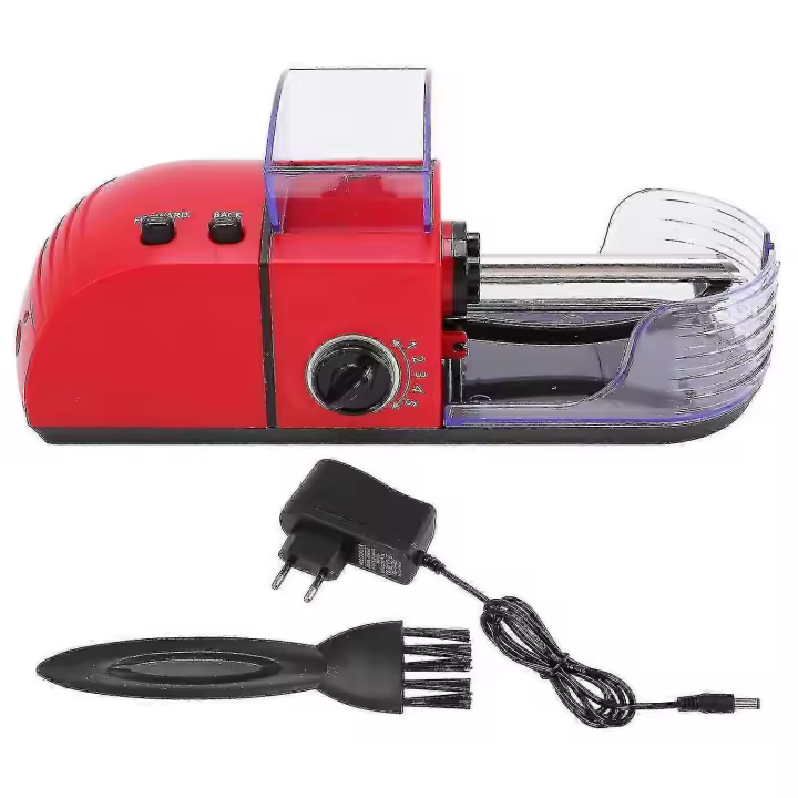 Máquina liadora de cigarrillos automática eléctrica, inyector de cigarrillos automático de 8mm, 110240v, Rojo UE - 1