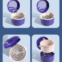 Caja de limpieza para cuidado bucal de doble capa, contenedor para protector bucal, estuche de almacenamiento Dental, estuche de baño para dentadura postiza - details 1