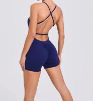 Mono de yoga Peach para levantamiento de glúteos y espalda hermosa para correr al aire libre para mujer, ejercicio ajustado, mono de fitness de secado rápido - details 11