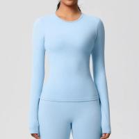 Camisetas de Entrenamiento Sin Costuras para Mujer Ropa Deportiva de Yoga de Manga Larga - details 33