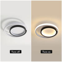 Goeco Lámpara LED Redonda Nórdica de Techo 28W Iluminación Moderna Acrílico Montaje en la Pared - details 3
