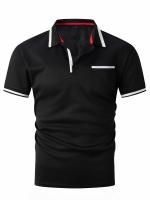 Camisa polo de verano 2025 con botones y bolsillo para hombre, deportiva. - details 11