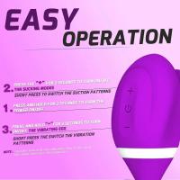 Leten 2 en 1 vibrador de succión para lamer el clítoris para mujeres 10 vibraciones clítoris succionador consolador estimulador juguetes sexuales productos para adultos - details 17