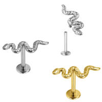 Piercing de titanio para la oreja, g23, labret tragus, anillos para labios, hilo interno, hélice, pendientes, aros para cartílago daith, 2 uds. - details 2