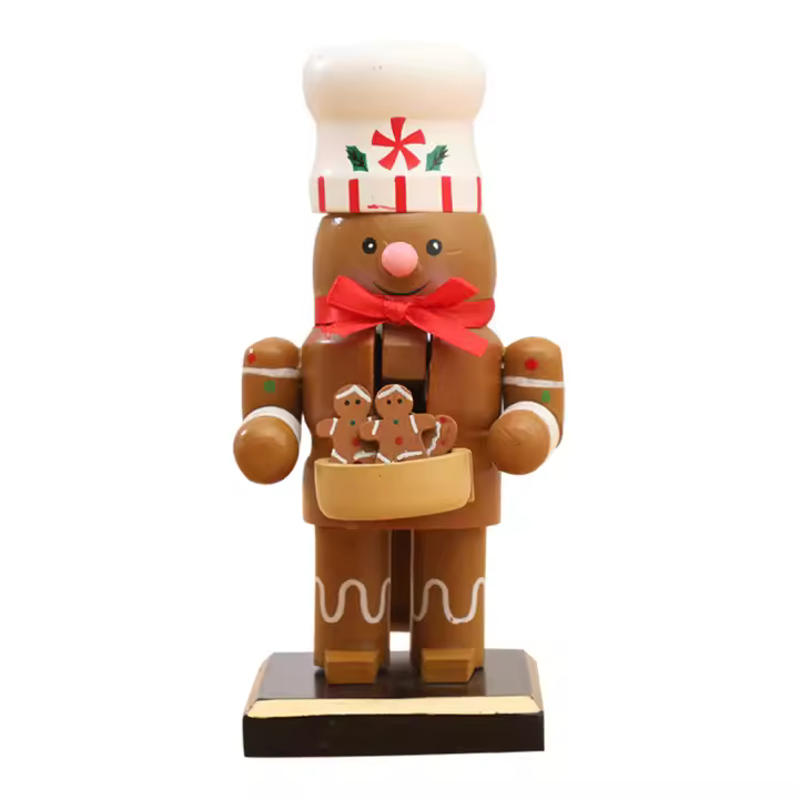 Adornos navideños de Cascanueces de madera, figuras de Cascanueces, marionetas de juguete, adornos de escritorio, decoración del hogar - 1