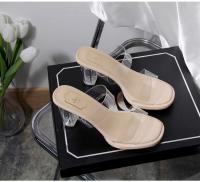 Nuevas Sandalias de Cristal para Mujer Alpargatas de Tacón Alto, Impermeables, Diseño de Pies Cansados - details 8