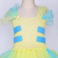 Vestido Tutu de Pescado Pato Vestido de Princesa Amarillo Brillante para Niñas - details 8
