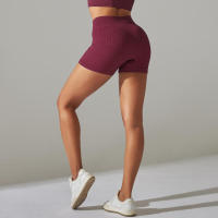Pantalones cortos deportivos para mujer, mallas transpirables de cintura alta para yoga, correr, ciclismo, entrenamiento, gimnasio, verano - details 23