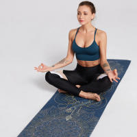 Yoga Mat Towel double-side Velvet Yoga Fitness Isolation Mat non-slip Folding Portable Sports Mat Towel Beach Quick Dry Towel - details 0