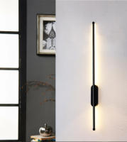 Lámpara de Pared Nórdica Moderna LED Luz Larga para Decoración de Sala Dormitorio y Baño PARKSON Metal Aluminio y Hierro con Pintura Control Remoto o Apps 85-265V - details 0