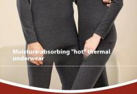Ropa interior térmica de seda y Cachemira para hombre, pantalones térmicos de Cachemira para otoño e invierno, conjunto para parejas acolchadas y gruesas - details 11
