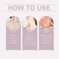 Crema de cuidado: reafirmante suave, lifting, líneas finas en el cuello, hidratante, masaje, crema de belleza para el cuello - details 3