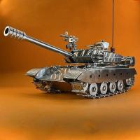 Tanque de batalla principal chino T99 de acero inoxidable, modelo de aleación 1:32, adornos, juguetes terminados - details 20