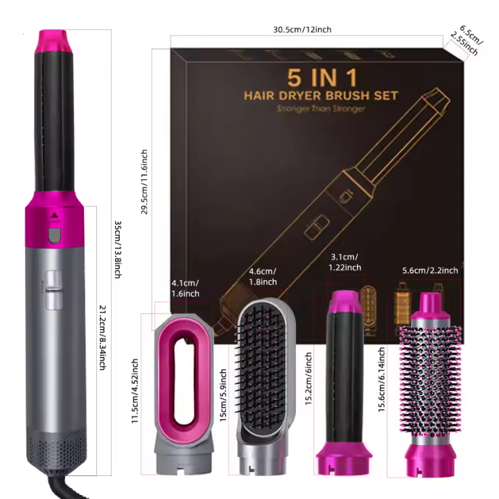 Secador de pelo caliente 5 en 1 Equipo de belleza multifuncional para peluquería - 1