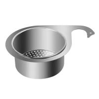 Coladores de acero inoxidable para fregadero de cocina, filtro de drenaje eficiente, recogedor de alimentos - details 4