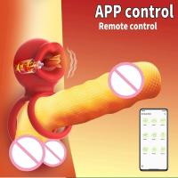 Anillo de pene con vibración inalámbrica Vibrador de doble motor de nueve frecuencias Vibración de dos puntos Eyaculación retardada Erección agrandada Juguete sexual para parejas Anillo para pene Sexy Rose Motor de vibración dual Eyaculación retardada Est - details 22