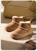 Botas de nieve nuevas para niño, engrosadas, grandes, zapatos de algodón, botas de niña - details 16