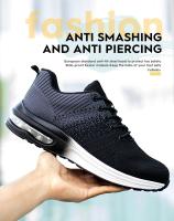 Zapatos De Seguridad Para Trabajo Con Punta De Acero Antideslizantes Y Respirables Para Hombres Botas De Trabajo Ligeras Y Confortables Para Construcción - details 2