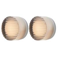 2 Lámparas De Pared LED Sala De Estar Lámpara De Pared LED Moderna Luz Nocturna De Lujo Nórdica A Rayas - Gris - details 0