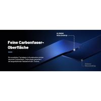 Superficie de fibra de carbono fina