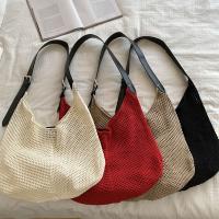 Bolso de hombro, bolso de punto ahuecado, bolso de hilo de algodón, bolso de mano de ganchillo, bolso de paja de playa bohemio de gran capacidad para estudiantes - details 20