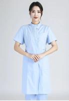 Bata de laboratorio blanca, uniforme médico femenino de manga corta/larga, uniforme de laboratorio de algodón, traje de trabajo para salón de belleza y farmacia - details 19