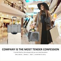 Bolsa transportadora para perros, mochila lateral suave, transportadores para mascotas y gatos, bolsas de viaje para perros, transporte aprobado por aerolínea para perros pequeños y gatos salientes - details 8