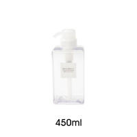 Botellas de Plástico Vacías para Bomba Transparentes Cuadradas Recargables con Líquido para Loción 250ml/450ml/650ml - details 9