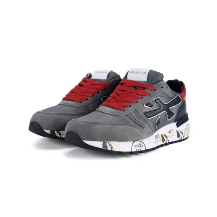 Moda nuevos zapatos masculinos con zapatillas deportivas casuales de cuero retro transpirables de suela gruesa - 1
