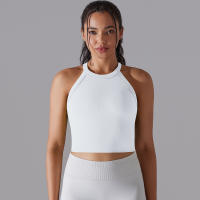 Nessaj-Chaleco deportivo para mujer, sujetador con almohadillas para el pecho, sin costuras, doble capa, a prueba de golpes, top corto, gimnasio, entrenamiento, correr - details 5