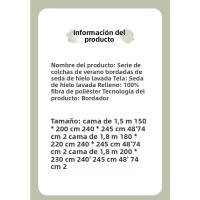 Edredón de Verano de Seda de Cuatro Piezas Conjunto de Cama con Sensación de Frescor Acondicionado - details 8