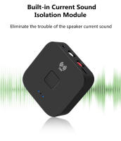 VAORLO-Adaptador de Audio Bluetooth 5,0, receptor inalámbrico estéreo envolvente de música, 3,5mm, AUX, RCA, para Kit de coche, TV, PC, altavoz para el hogar - details 2