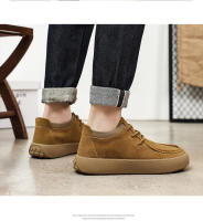 Nuevos zapatos casuales de tablero de tendencia retro anti-terciopelo mate zapatos bajos para hombres - details 14