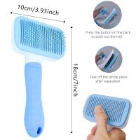 Dog Hair Remover Brush Cat Dog Hair Grooming And Care Comb For Long Hair Dog Pet Removes Hairs Cleaning Bath Brush Dog Supplies - details 1