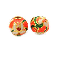 Pulseras de Abalorios de Dáfodil de Brasso con Pintura de Aceite 4PCS Accesorios de Joyería DIY Hechos en China - details 8