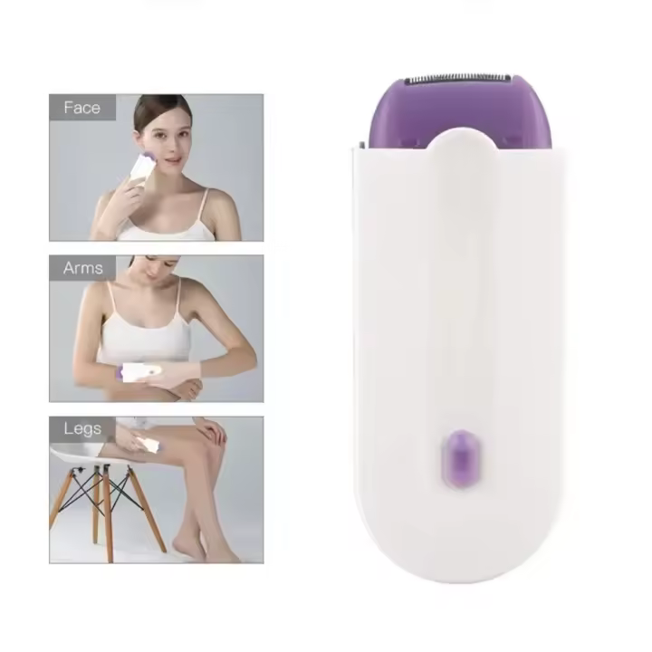 Depiladora eléctrica, afeitadora eléctrica, Mini afeitadora recargable, elimina la depilación indolora, depiladora Facial para el cuerpo Facial - 1