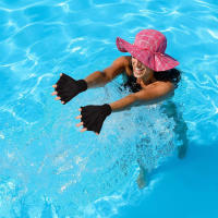 Guantes acuáticos para hombre y mujer, Manoplas de entrenamiento de resistencia al agua, gimnasio, Fitness y natación, 1 par - details 11