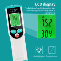 Probador de PH de alimentos portátil 3 en 1, medidor de temperatura multifuncional, LCD Digital, Detector de PH y EC para carne, queso, masa y agua - details 3