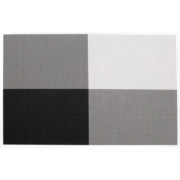 ZHOUBA Mantel Individual Impermeable Antideslizante Aislamiento Térmico Tapete De Mesa Rectangular Cristalería Taza Posavasos - 1